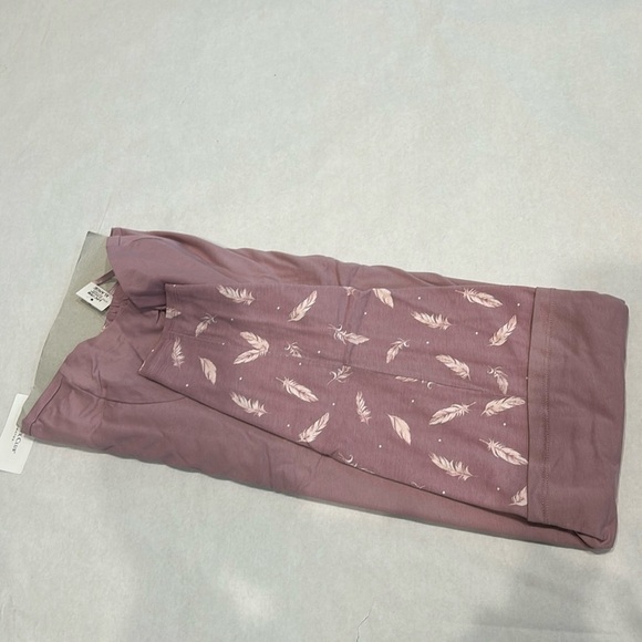 Charter club intimate two-piece pajama long sleeve shirt feather print bottom XL - Picture 4 of 7